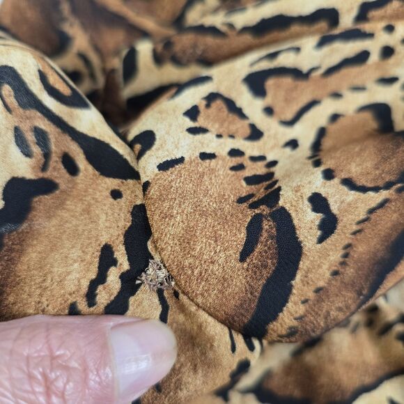 Zara Women’s Leopard Print Cardigan Size XS Brown & Black Lightweight - Picture 5 of 10